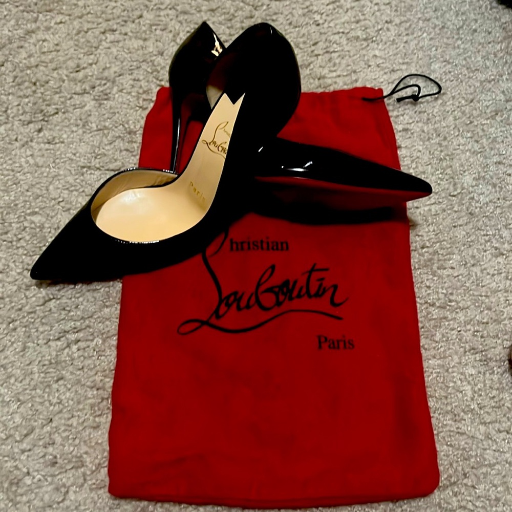 Size 38 Christian Louboutin stilettos. Only Worn twice.